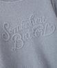 Sseomweeobeoteo Mohair Letter Long Sleeve Knit - Light Blue