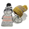 Pullover Hat Men's and Women's Autumn and Winter Thickened Warm Wool Hat Outdoor Riding Blended Striped Knitted Hat