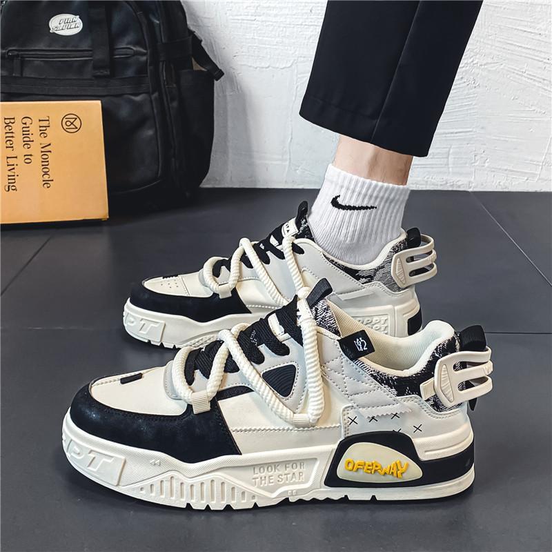 Fashion Street Style Vulcanized Sneakers Men Shoes Sneakers For Men Platform Men's Shoes Casual Sneakers British Style Good Quality 2024