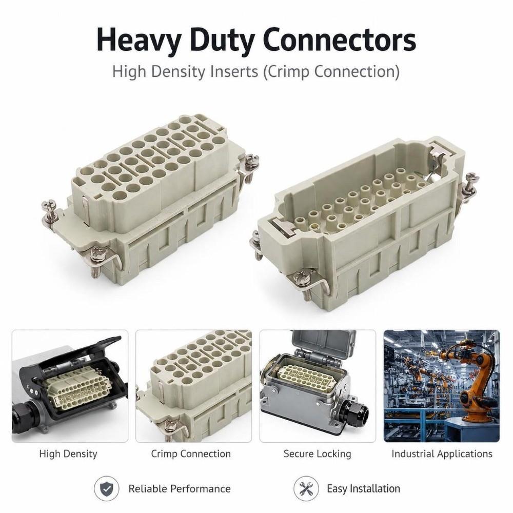 Waterproof Heavy Duty Connector Industrial Connector Insert Control Cabinet Accessories