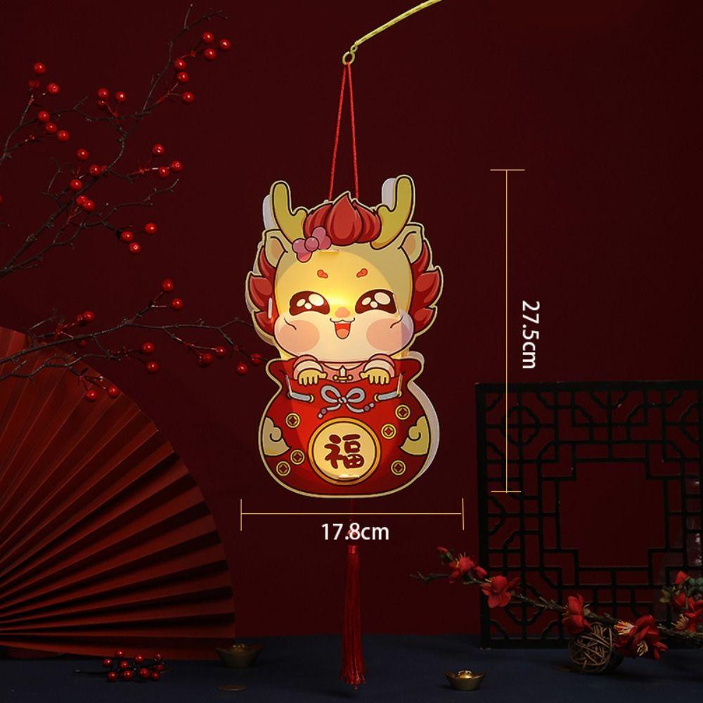 

Китайский стиль Китайский дракон фонарь Традиционный светящийся фонарь года дракона Ручной фонарь ручной работы на праздник весны