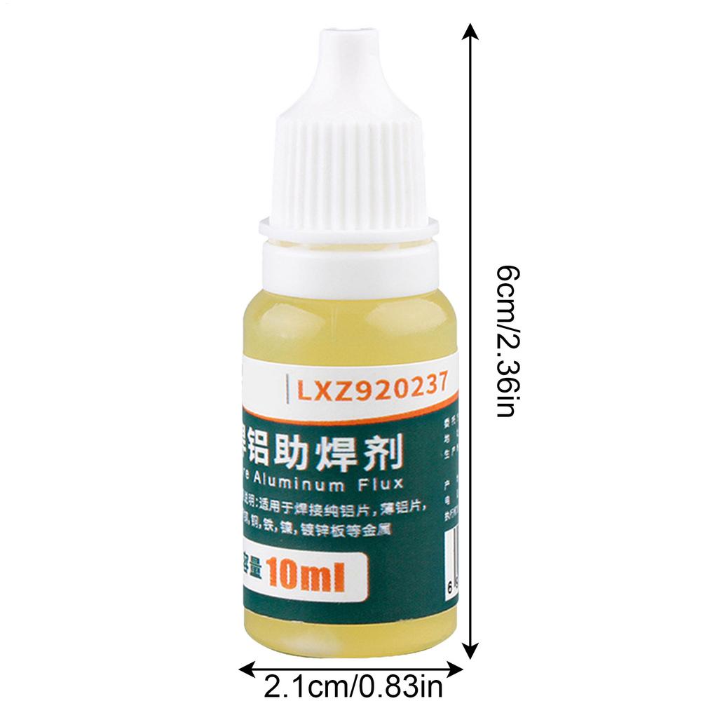 10ml Liquid Solder Aluminum Welding Flux No Clean for Aluminum Electrical Repair Accessories Welding Supplies for Stainless