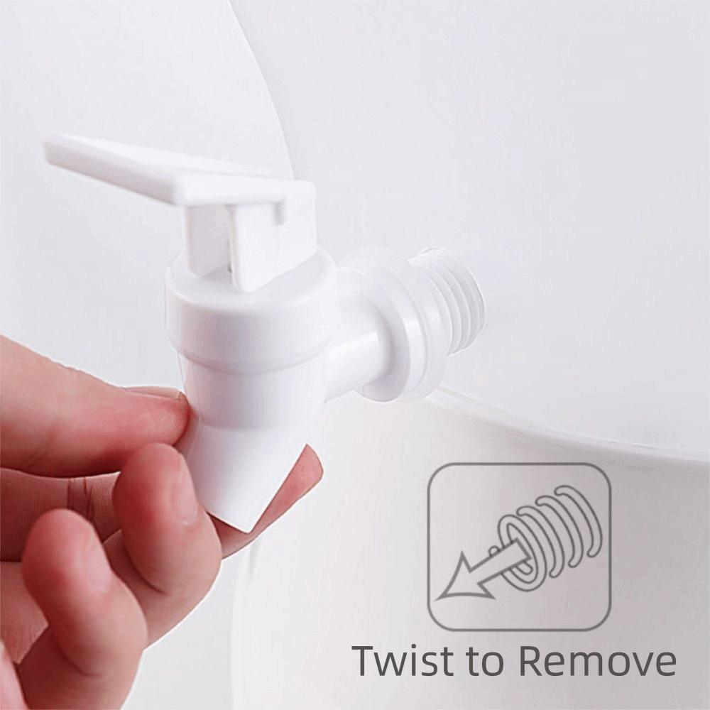 with Faucet Rotating Beverage Dispenser 3 Compartment Cold Water Bucket Drink Kettle  Juice
