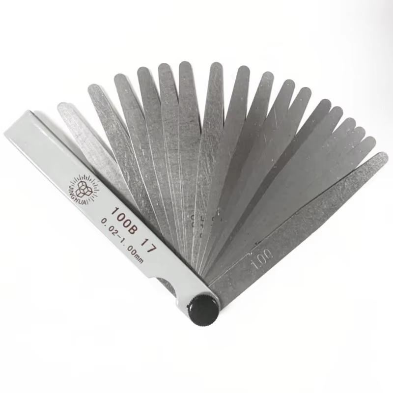 

Feeler Gauge17 Blades Feeler Gauge Metric Gap Filler 0.02-1.00mm Gage Measurment Tool For Engine Valve Adjustment Tire Repair MTWXGJ001-100X17