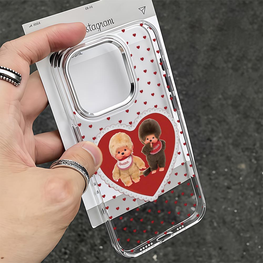 Ins Cute M-Monchhichis Phone Case for Samsung Galaxy A57 A56 A36 A26 A06 A55 A35 A16 A54 A34 A25 A24 A05 A73 A53 A33 4G 5G