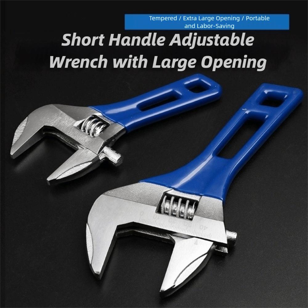 6/8inch Adjustable Spanner Short Handle Hand Tool Universal Bathroom Wrench Repair Tool