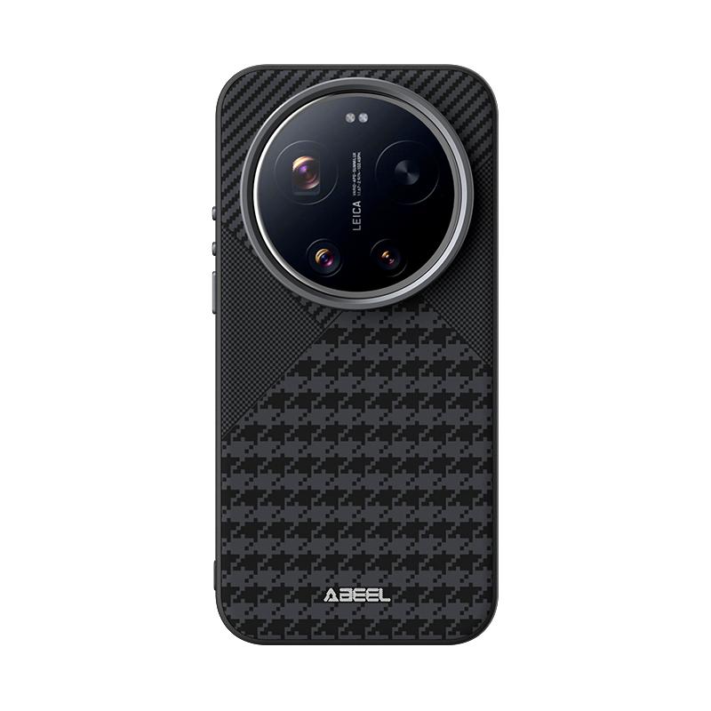 

For Xiaomi 17 Ultra Case Protection Magnetic Carbon Fiber Texture Grid series Protector Mobile Phone Case Cover Xiaomi 17 Ultra