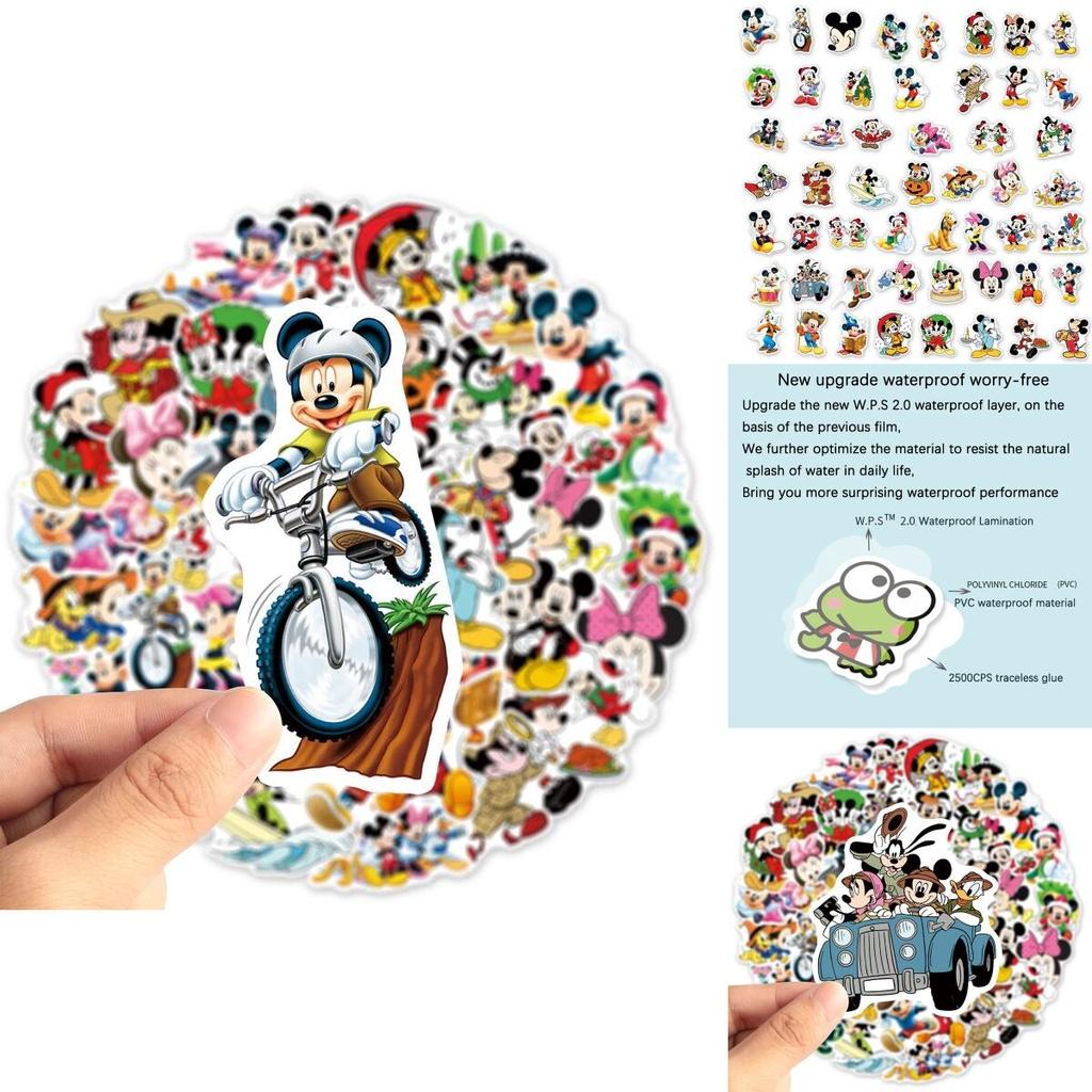 Autocolante Impermeabile Minnie Mouse Disney Pentru Valiză Chitară Mașină Calculator 50 Buc