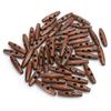 50Pcs Dark Coffee Wood Toggle Buttons Olive Shape Sewing Buttons 2 Holes Buttons  DIY Clothing