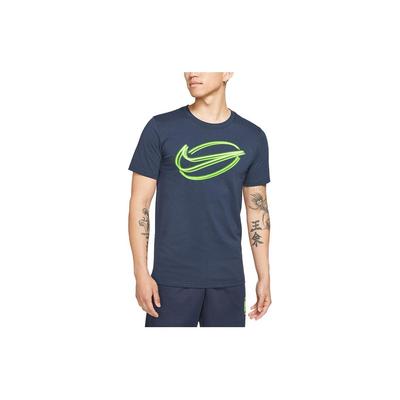 Dri-Fit Printed Crew Neck Casual Short Sleeve T-Shirt Men Tops Obsidian DD6903-451