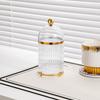 Dessert Fork Holder with Lid Tableware Storage Cup Elegant Utensils Organizer for Living Room and Dining Decoration