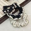 Retro Polka Dot Lace Hair Tie - Elastic Ponytail Holder for Women