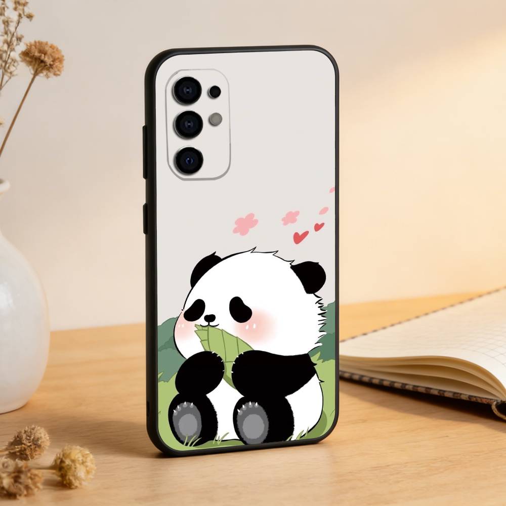 

Cute Panda Phone Case For Samsung S25,S24,S21,S22,S23,S30,Ultra,S20,Plus,Fe,Soft Silicone Black Cover Samsung S30plus5G