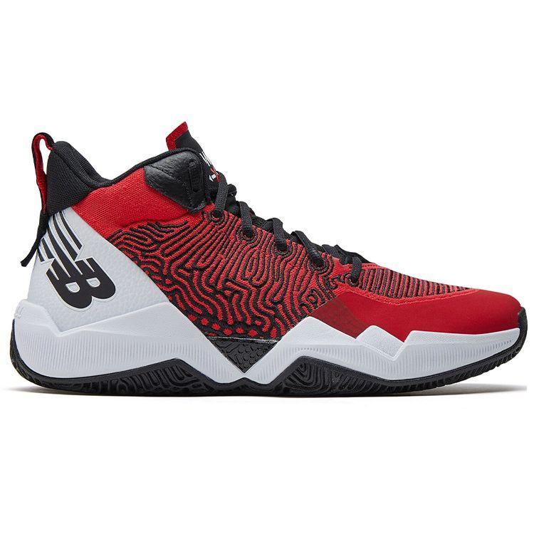 New Balance Nb 2Wxy 1 Synthetic Leather Fabric Simple Versatile High-Top Retro Basketball Shoes Men Sneaker Red Black BB2WXYRW