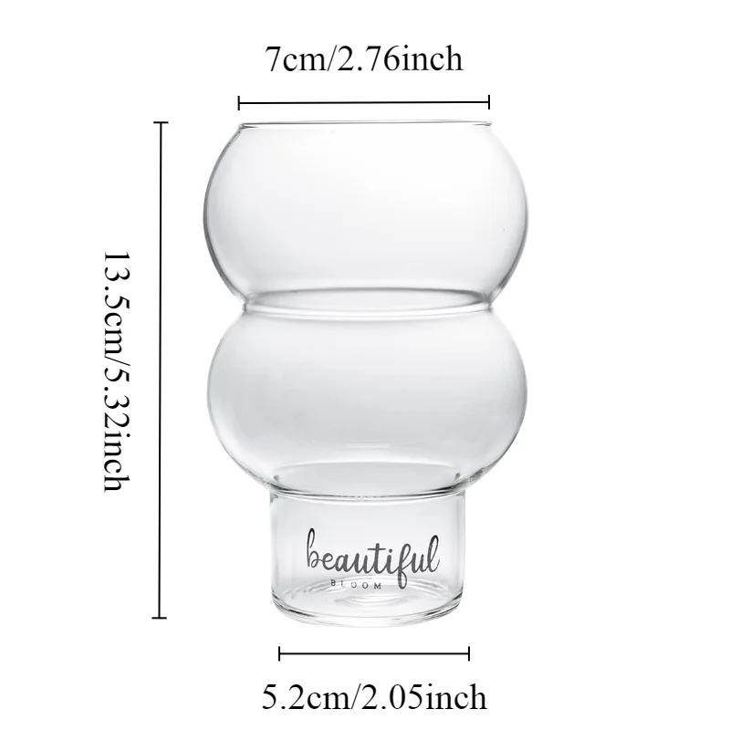 

Yogurt Cup Heat-Resistantn Cocktail Glass Coffee Mug Transparent Glass Cup Whiskey Wine Home Cafe Drinkware Other