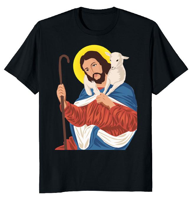 NEW LIMITED Christian Portrait Of Jesus Classic Novelty Tee S