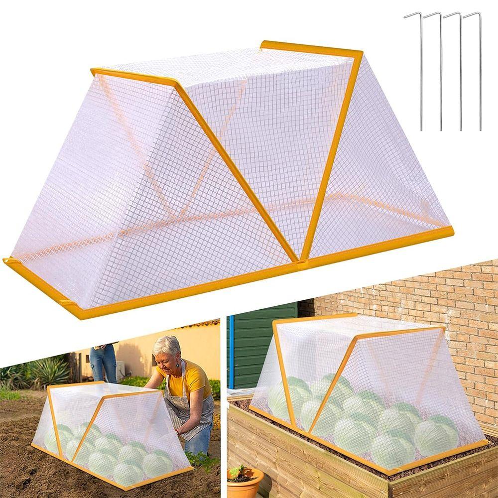 Garden Row Accelerator Plants Cover Foldable Raised Garden Beds Vegetable Rows Plant Protector Plant Net Cage Guard