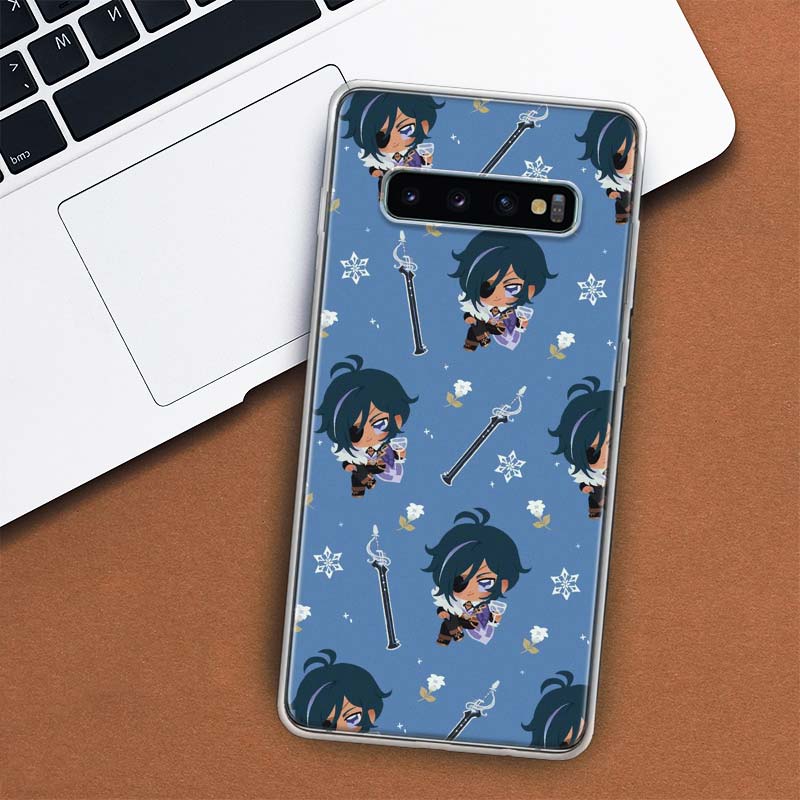 Genshin Impact Art Background Phone Case For Samsung Galaxy S10 Plus S20 FE S21 S22 Ultra S10E S9 S8 + S6 S7 Edge Lite Shell Coq