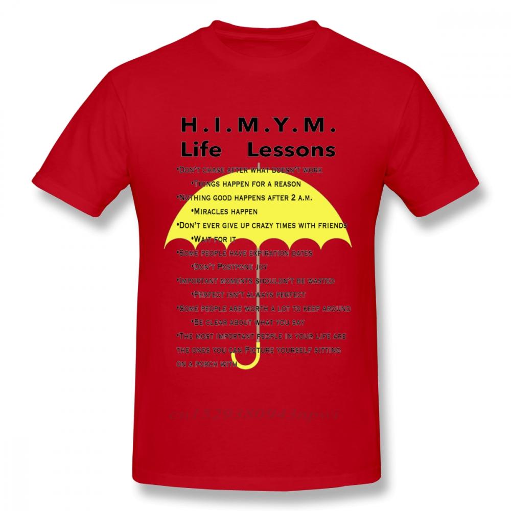 

HighQ Unisex How I Met Your Mother Life Lessons T Shirt Quality Print Casual Unique Design Tee Shirt Crewneck Top Tshirt S