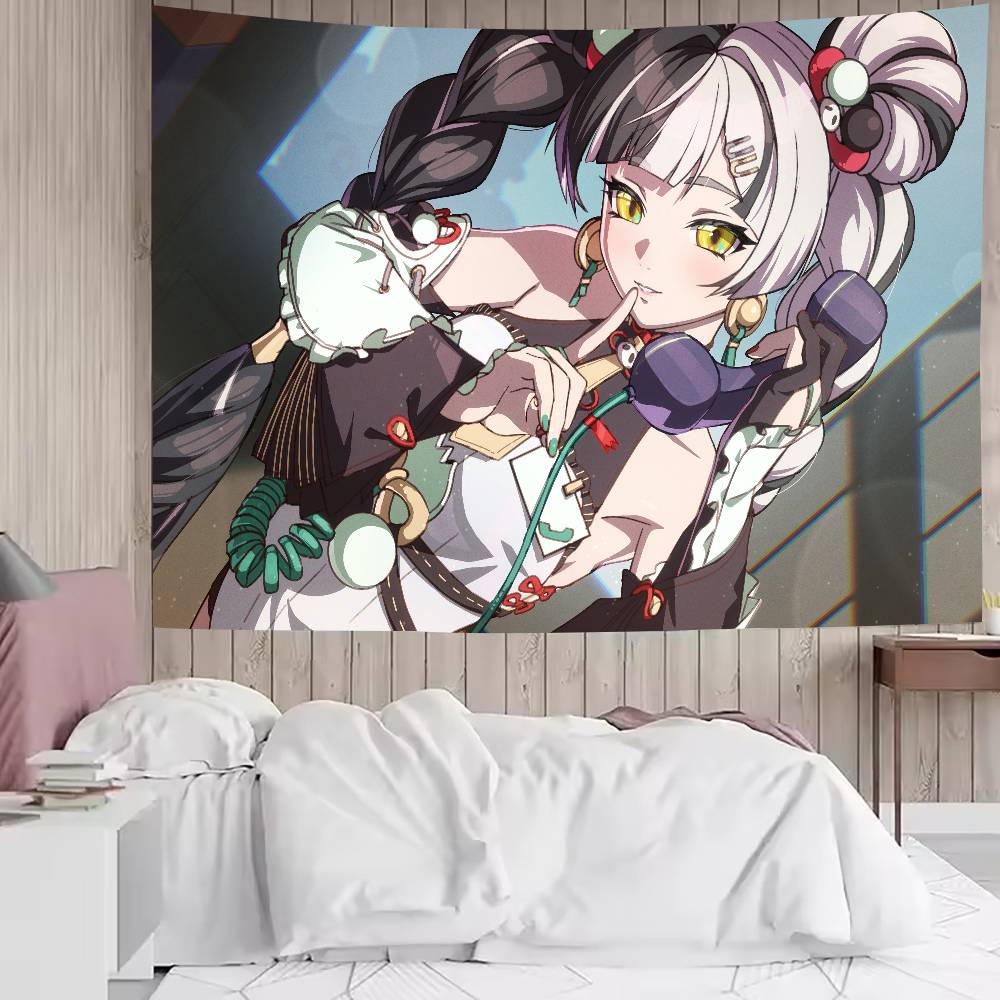 Fashion New Zenless Zone Zero Season 2 Cute Pretty Hot Girl Dialyn Tapestry Wall Hanging Wall Tapestries Wall Hanging Sheets