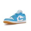 Air Jordan 1 Low Dark Powder Blue Gum Women Sneakers White Gum-Light-Brown DC0774-104