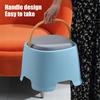 Petit tabouret bas pour enfants avec poignée Empilable Robuste Antidérapant Léger Repose-pieds Maison Salon Salle de bain Maternelle Enfants en bas âge Marchepied
