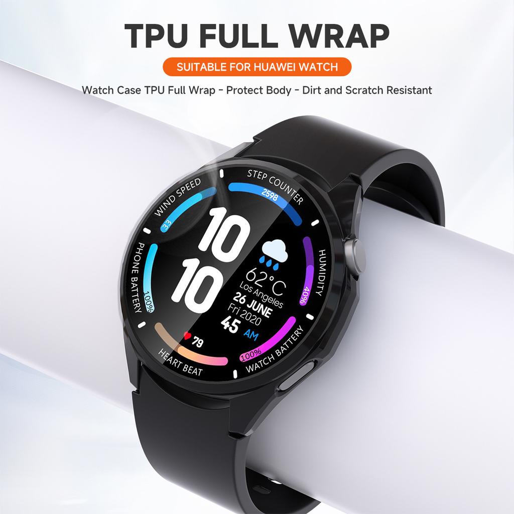 Case for Huawei Watch GT6 41mm 46mm Screen Protector accessories Soft TPU Bumper Shell film Anti Fall for Huawei Watch GT6 Cover