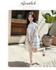 Girls' dress summer 2026 new French style small fly sleeves floral chiffon cake skirt princess skirt