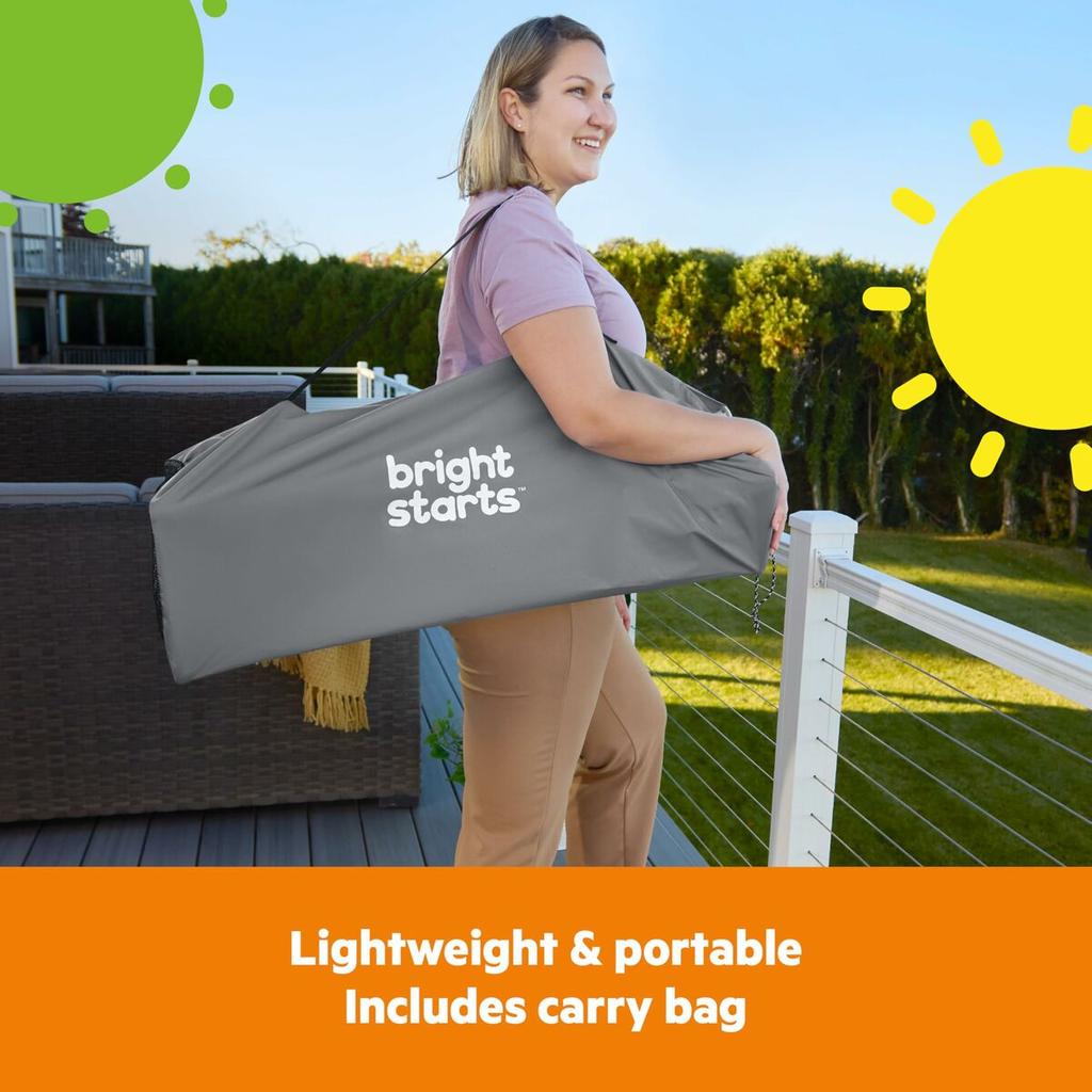 Highchair Bright Starts Pop N Dine Grey