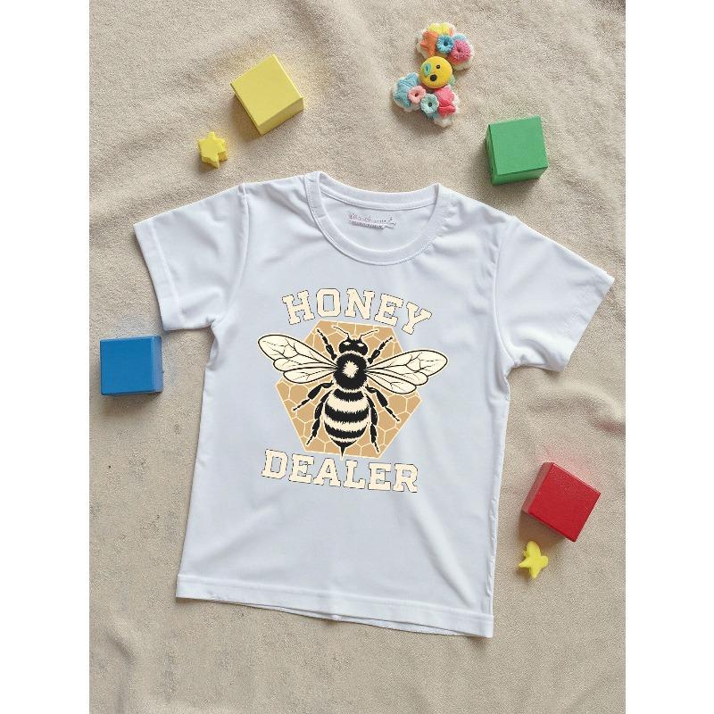 Kids Crewneck T-Shirt, Breathable Soft Short Sleeve Summer Tee for Daily Casual & Outdoor Activities 110
