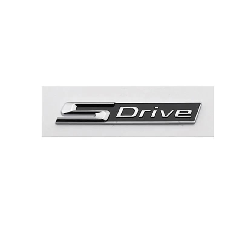 ABS Car Rear Trunk Letters Emblem Badge Fender Side Sticker For BMW XDRIVE SDRIVE 3 5 Series X3 X5 M3 M5 E46 E90 E83 F20 F30