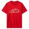 Summer High Quality Graphic Tshirt Fashion Tshirt M3 EV TTeslasmotors Fan Car Tees ONeck Tshirt Unisexs Print Tops