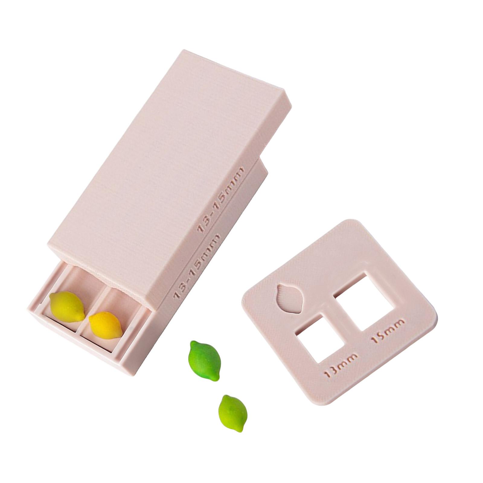 

Plastic 3D Printed Lemon Bead Rolling Mold Professional Lemon Bead Rolling Tool for Clay Crafting and Jewelry Design абрикосовий