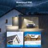 172 LED Solar Light Outdoor Waterproof with Motion Sensor Floodlight Remote Control 3 Modes for Patio Garage Backyard