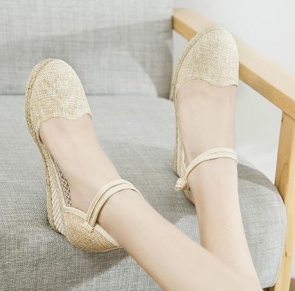 Heeled Sandals Women Wedges Espadrilles Summer Shoes Ladies Comfort Casual Closed Toe Sandal Pumps Heels Party Shoes Footwear