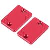 2pcs Front Rear Brake Fluid Reservoir Cap Cover Fit for Honda CB300F CBR500R CB500F CB500XRed