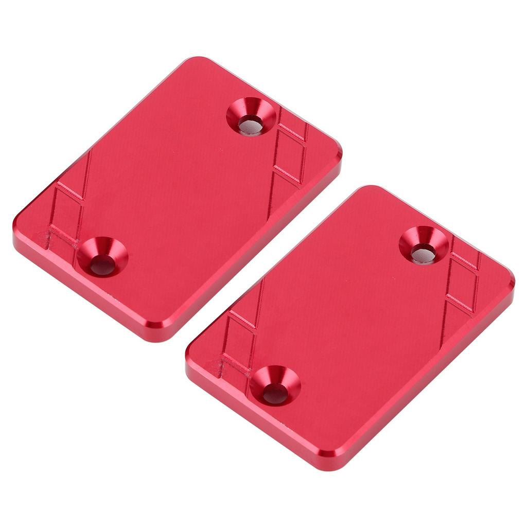 2pcs Front Rear Brake Fluid Reservoir Cap Cover Fit for Honda CB300F CBR500R CB500F CB500XRed