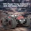 AAYC1 JJRC Q105 1:18 Remote Control Car 25KM/h With Led Lights 2.4G Inductor RC Off-Road Cars High Speed Brushless Motor Children Toys
