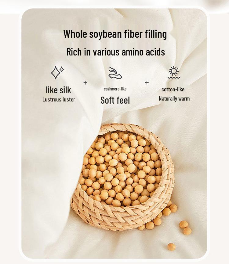 Class A Soybean Fiber Quilt - Winter, Spring/Autumn, Air Conditioning, Dormitory, Thickened Warmth, Mother and Child