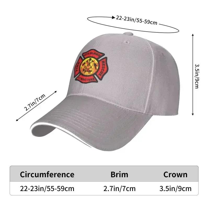 Personalized Fire Rescue Firefighter Baseball Cap for Men Women Adjustable Dad Hat Outdoor