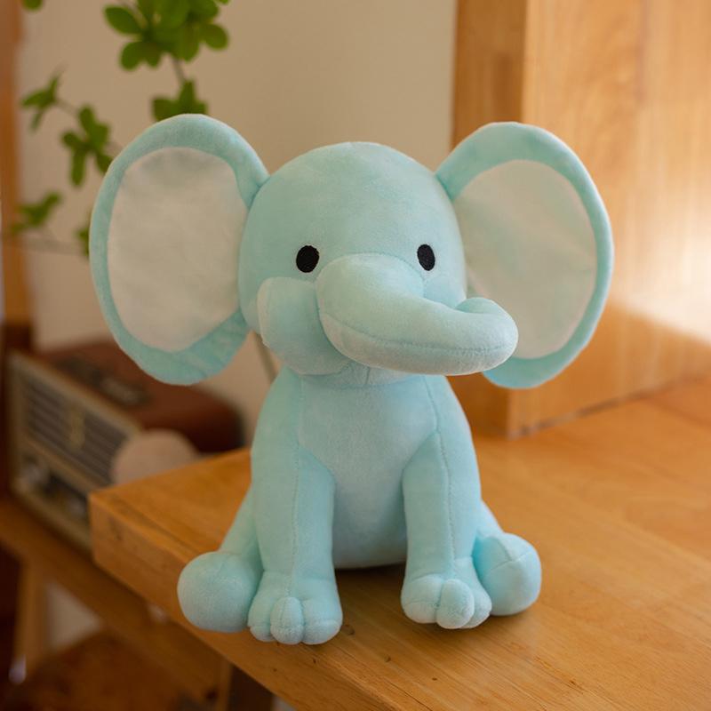 Elephant Plush Toys Stuffed Animal Doll For Kids White Elephant Toys Cartoon For Girls Cute Toys