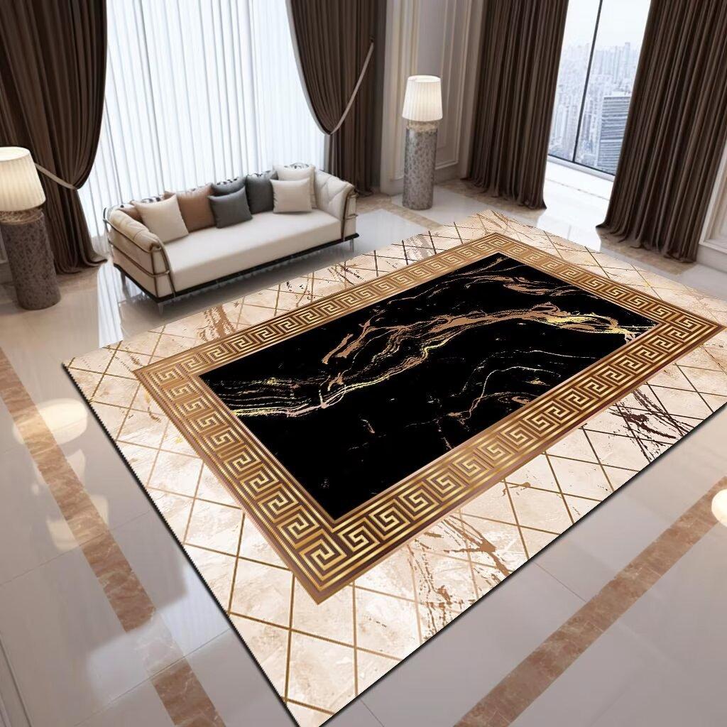 Vintage Ethnic Printed Carpet Non Slip Floor Mat for Living Room Kitchen Entrance Door Balcony Washable Rug Home Hallway Decor