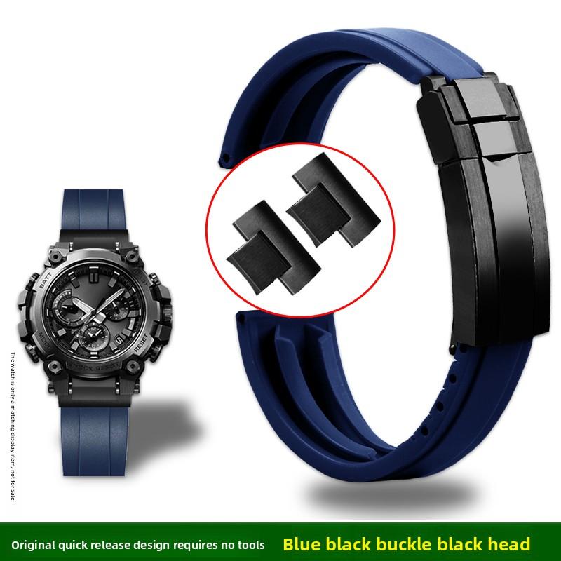 רצועת גומי MTG-B3000 עבור Casio G-SHOCK 5762 MTG-B3000B שחרור מהיר מותאם אישית קצה רצועת שעון סיליקון עמידה במים צמיד לגברים