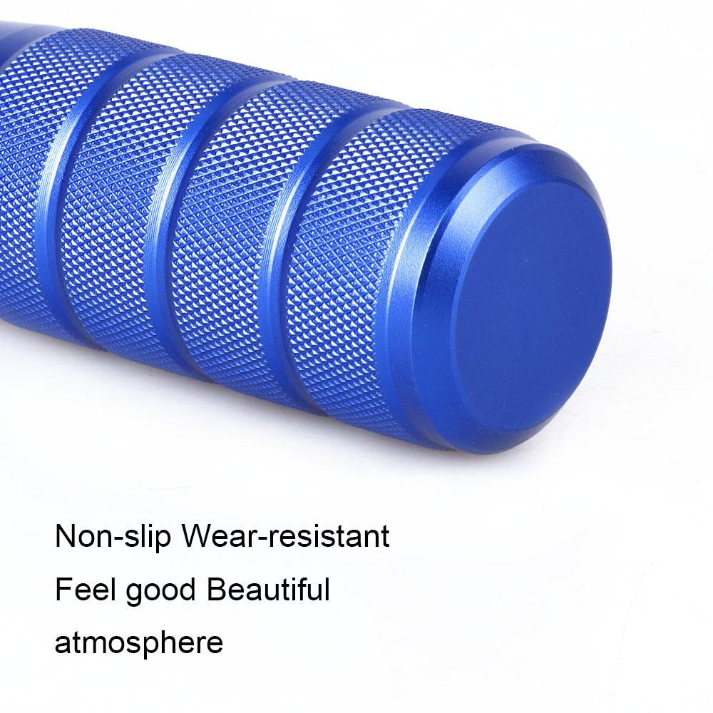 Universal 95mm Non-Slip Gear Shift Knob M8 M10 M12 Universal Car Manual Transmission Aluminum Knurled Shifter Lever Knob JDM