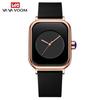 VA VA VOOM Ladies Waterproof Silicone Strap Watch Square Women's Watch Student Trend Imitation Apple Smart Large Dial Quartz Watch