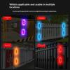 2Pcs Car Solar Charging-Free Anti-Rear Collision And Explosion-Proof Safety Light Motorcycle Brake Tail Light Modified Flash