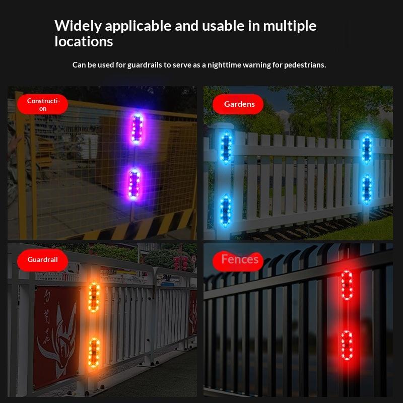 2Pcs Car Solar Charging-Free Anti-Rear Collision And Explosion-Proof Safety Light Motorcycle Brake Tail Light Modified Flash