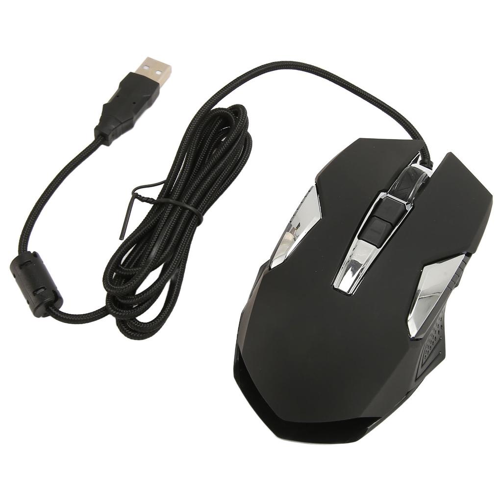 RGB Gaming Mouse 7200 DPI Programmable Buttons Backlight Software Support       Button USB Wired Game Mouse