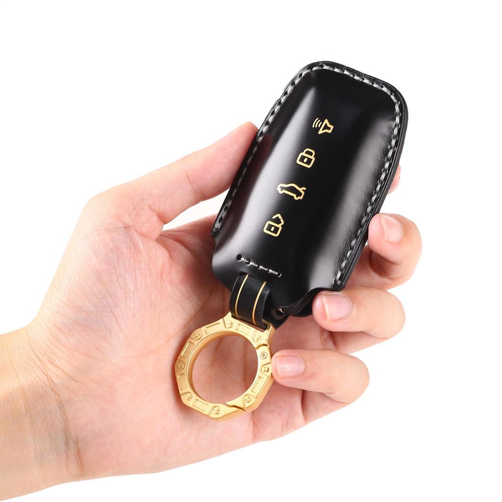 Genuine Leather Car Key Cover for Great Wall Haval H6, Big Dog, Chitu, Xiaolong - High-End Protection Shell.
