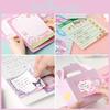 Cardboard Cartoon Memo Pad With Reusable Paper Pages For Birthday And Holiday Use